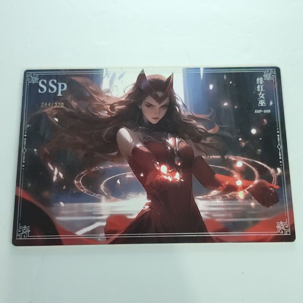 Scarlet Witch Waifu Card 244/320 Phantom 2nd 8" x 5.5" Art Print SSp-008 A5